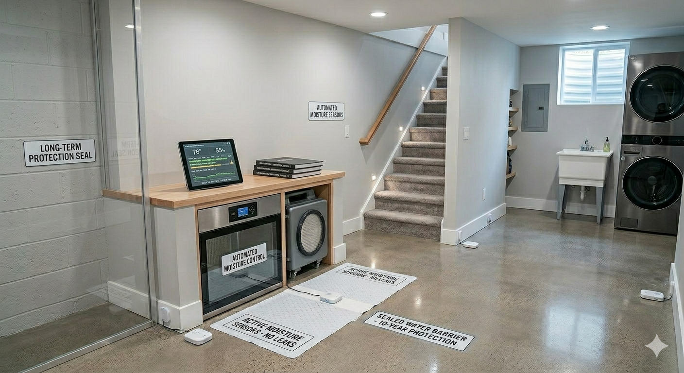 Water damage prevention inspection with professional moisture testing equipment